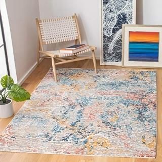 Safavieh Madison Collection MAD494F Modern Abstract Non-Shedding Stain Resistant