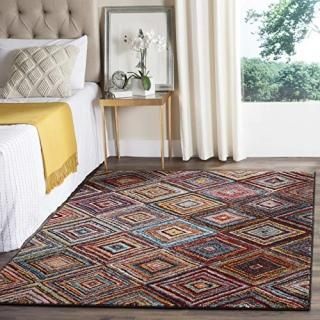Safavieh Aruba Collection ARB501M Boho Diamond Lattice Area Rug 8' x 10' Multi