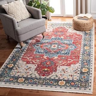 Safavieh Vintage Persian Collection VTP478Q Traditional Oriental Distressed Area