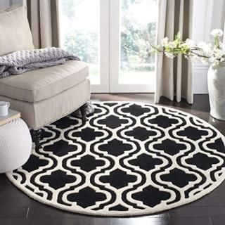 Safavieh Chatham Collection CHT727K Handmade Geometric Premium Wool Area Rug 5' 