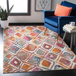 Safavieh Radiance Collection RAD109A Abstract Boho Non-Shedding Living Room Bedr