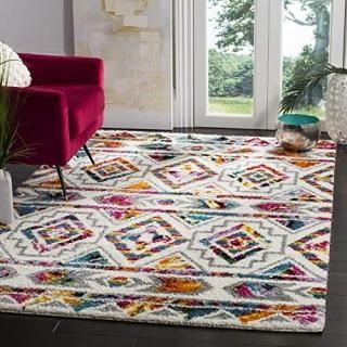 SAFAVIEH Fiesta Shag Collection FSG365A Moroccan Boho Non-Shedding Living Room B