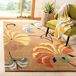 Safavieh Soho Collection SOH740A Handmade Premium Wool & Viscose Area Rug 6' x 9