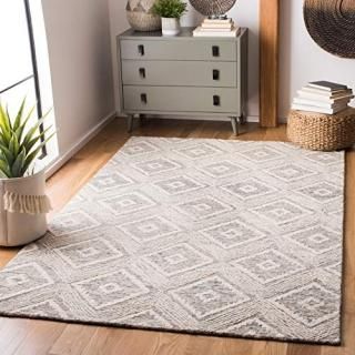 Safavieh Abstract Collection ABT347L Handmade Premium Wool Area Rug 8' x 10' Ivo