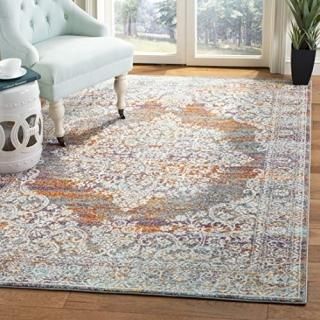 Safavieh Madison Collection MAD947R Boho Chic Medallion Distressed Non-Shedding 