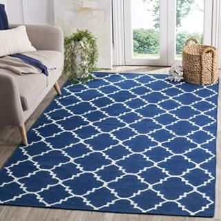 Safavieh Dhurries Collection DHU566A Handmade Flatweave Premium Wool Area Rug 5'