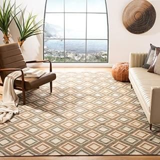 Safavieh Dhurries Collection DHU119A Handmade Flatweave Premium Wool Area Rug 8'