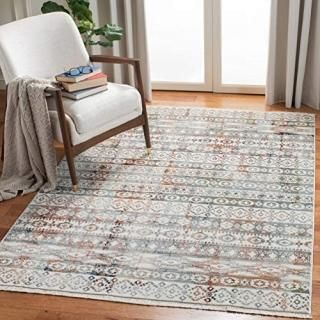 Safavieh Herat Collection HRT370A Moroccan Boho Distressed Non-Shedding Stain Re