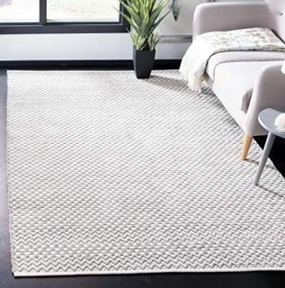 Safavieh Boston Collection BOS686F Handmade Flatweave Cotton Area Rug 6' x 6' Sq