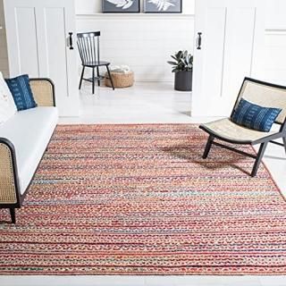 Safavieh Cape Cod Collection CAP251A Handmade Boho Braided Jute Area Rug 4' x 6'