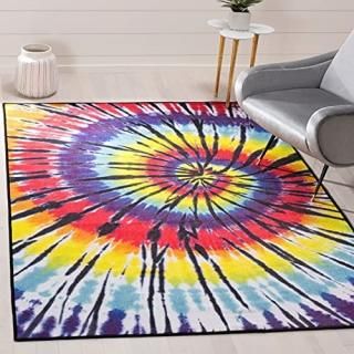 Safavieh Paint Brush Collection PTB127A Tie Dye Non-Shedding Living Room Bedroom