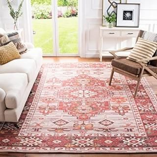 Safavieh Saffron Collection SFN651Q Handmade Boho Chic Distressed Area Rug 8' x 