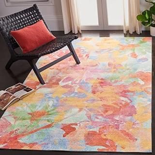 Safavieh Florist Collection FLS154C Colorful Floral Distressed Area Rug 3' x 5' 