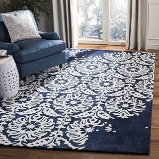 Safavieh Bella Collection BEL125D Handmade Premium Wool Area Rug 6' x 9' Navy / 