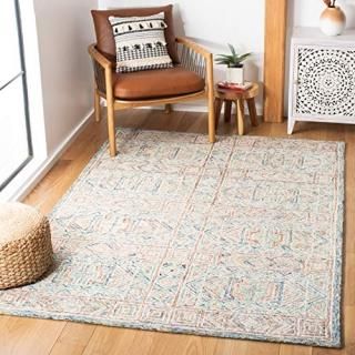 Safavieh Micro-Loop Collection MLP378M Handmade Premium Wool Area Rug 5' x 5' Sq