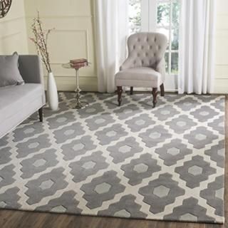 Safavieh Chatham Collection CHT748D Handmade Trellis Premium Wool Area Rug 4' x 