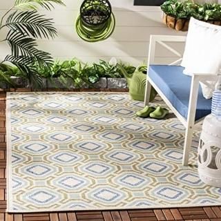 Safavieh Veranda Collection VER089 Modern Indoor/ Outdoor Non-Shedding Stain Res