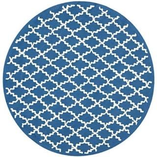 Safavieh Newport Collection NPT211B Handmade Trellis Cotton Area Rug 6' x 6' Rou