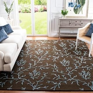 Safavieh Soho Collection SOH214B Handmade Premium Wool Area Rug 6' x 6' Square B