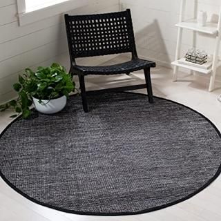 Safavieh Montauk Collection MTK620H Handmade Tassel Cotton Area Rug 6' x 6' Roun