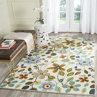 Safavieh Four Seasons Collection FRS429A Hand-Hooked Floral Area Rug 4' x 6' Ivo