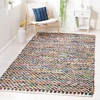 Safavieh Cape Cod Collection CAP302A Handmade Boho Braided Jute Area Rug 6' x 9'