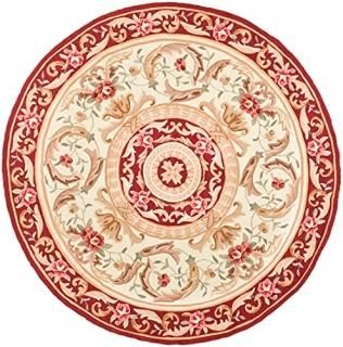 Safavieh Easy Care Collection EZC472A Hand-Hooked Area Rug 6' x 6' Round Ivory /
