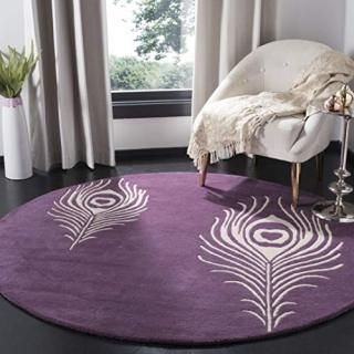 Safavieh Soho Collection SOH704A Handmade Premium Wool & Viscose Area Rug 4' x 4
