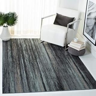 Safavieh Vintage Collection VTG172 Modern Stripe Distressed Premium Viscose Area