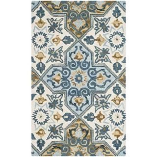 Safavieh Suzani Collection SZN380A Hand-Hooked Boho Premium Wool Area Rug 3' x 5