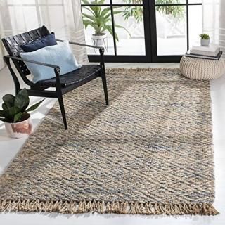 Safavieh Natural Fiber Collection NF822A Handmade Woven Fringe Jute Area Rug 3' 