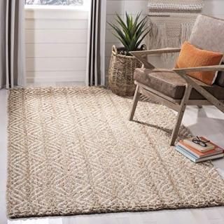 Safavieh Natural Fiber Collection NF185A Handmade Boho Farmhouse Woven Jute Area