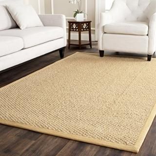 Safavieh Natural Fiber Collection NF525F Premium Sisal Area Rug 5' x 8' Maize