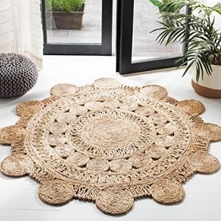 Safavieh Natural Fiber Round Collection NF161A Handmade Boho Charm Farmhouse Jut