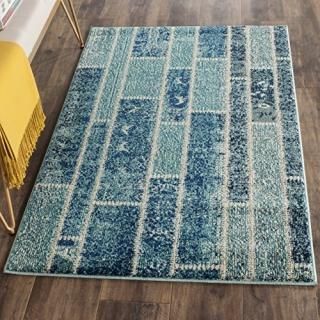 Safavieh Monaco Collection MNC216J Modern Patchwork Distressed Non-Shedding Stai