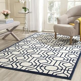 Safavieh Amherst Collection AMT416M Geometric Non-Shedding Stain Resistant Livin