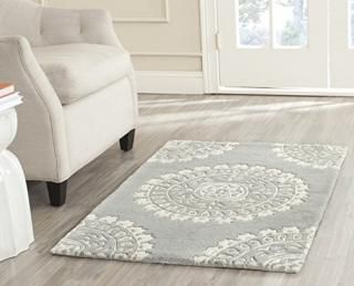 Safavieh Bella Collection BEL122A Handmade Premium Wool Accent Rug 2' x 3' Grey 