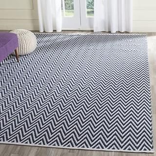 Safavieh Montauk Collection MTK812C Handmade Chevron Cotton Area Rug 8' x 10' Na
