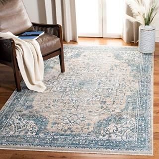 Safavieh Victoria Collection VIC910F Vintage Traditional Distressed Area Rug 5' 