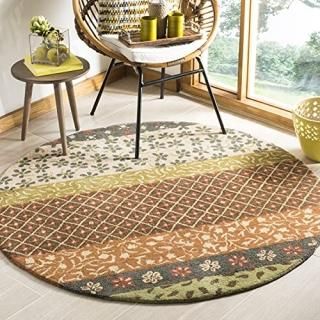 Safavieh Bella Collection BEL351A Handmade Premium Wool Area Rug 5' x 5' Round I