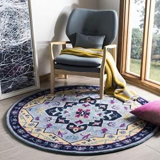 Safavieh Bellagio Collection BLG506B Handmade Medallion Premium Wool Area Rug 5'