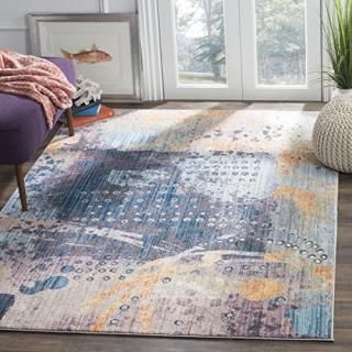 Safavieh Bristol Collection BTL355M Boho Modern Abstract Area Rug 6' x 9' Multi
