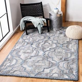 Safavieh Abstract Collection ABT646M Handmade Premium Wool & Viscose Area Rug 5'