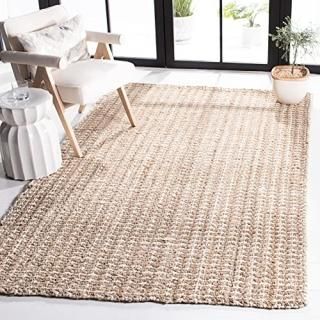Safavieh Natural Fiber Collection NF188A Handmade Boho Farmhouse Woven Jute Area