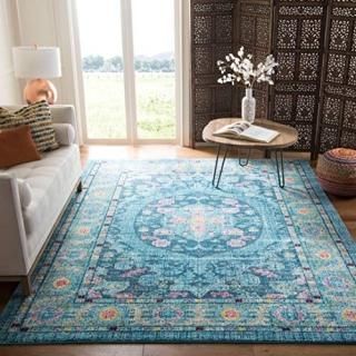 Safavieh Madison Collection MAD306M Boho Chic Medallion Non-Shedding Stain Resis