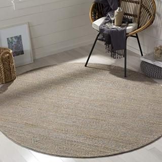 Safavieh Cape Cod Collection CAP412A Handmade Flatweave Jute Area Rug 6' x 6' Ro