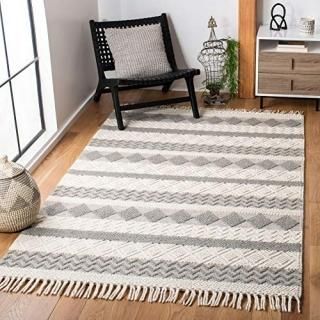 Safavieh Natura Collection NAT851A Handmade Moroccan Boho Fringe Wool Area Rug 8