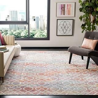 Safavieh Provance Collection PRV169A Boho Chic Cotton Area Rug 9' x 12' Cream / 