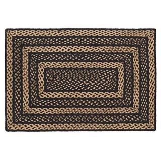 VHC Brands Farmhouse Jute Rectangular Rug 24x36 Country Braided Flooring Country