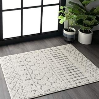 0.6m x 0.9m Grey - nuLOOM Traditional Vintage Can Trellis Bd16 Area Rugs 0.6m x 
